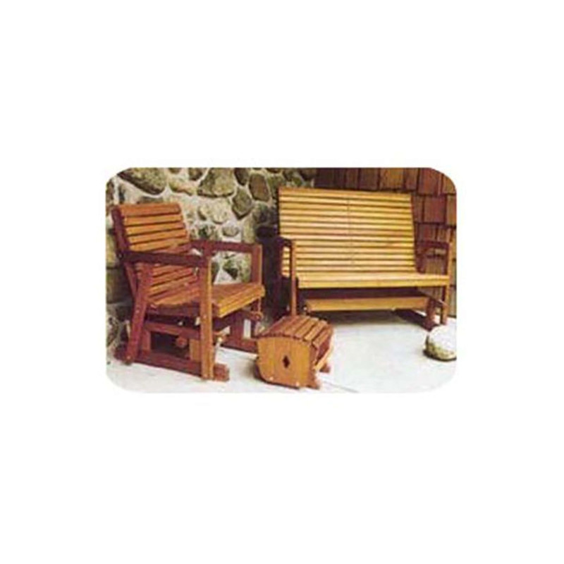 Woodworking Project Paper Plan to Build Glider Bench and Chair